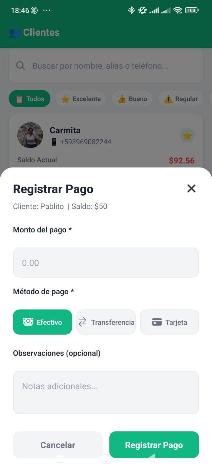 Gestión de Pagos